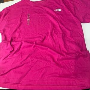 The North Face Men's XXL T-Shirt Half Dome Logo Short Sleeve Tee Shirt Pink T13